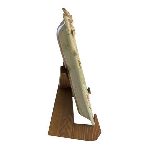 Handmade serving dish pottery for N. Hyde from Montreat Center. - Picture 2 of 14